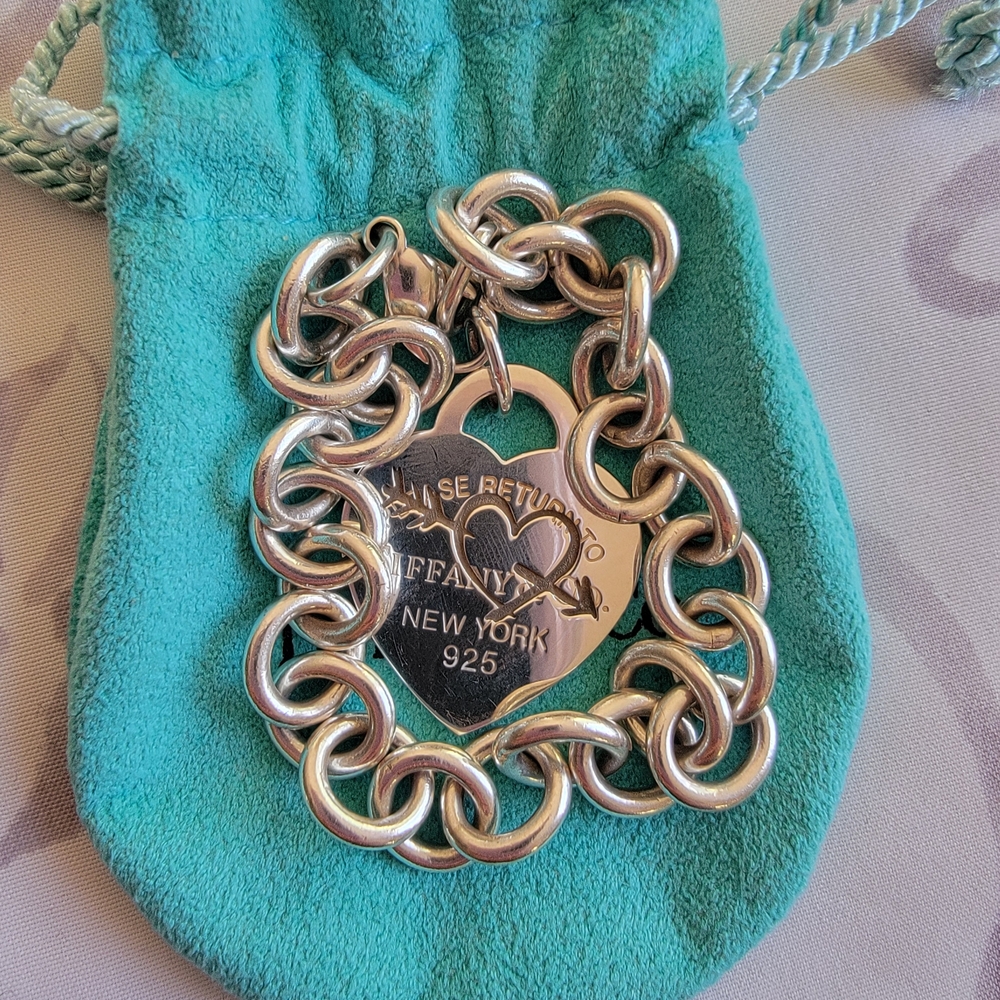 Tiffany & Co. Silver Heart Tag Bracelet